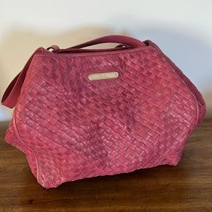 Cole Haan woven leather purse